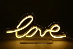 Néon LED Love jaune IP20 L.30cm 7W Seynave