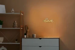 Néon LED Love jaune IP20 L.30cm 7W Seynave