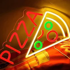 Néon LED Pizza multicouleurs IP20 L.30cm Seynave