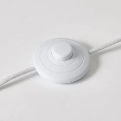 NORI Lampadaire 1L nature/blanc E27 40W - bambou/textile - ampoule non incluse