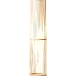 NORI Lampadaire 1L nature/blanc E27 40W - bambou/textile - ampoule non incluse