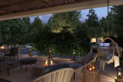 Objet lumineux Timba IP44 carré 400mm max. 60W 230V Bois E27 Bois