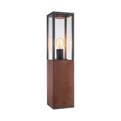 Objet lumineux Timba IP44 carré 600mm max. 60W 230V Bois E27 Bois