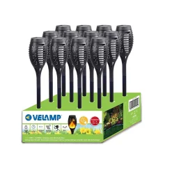 OLYMPIA : lampe solaire LED effet flamme, 51 cm