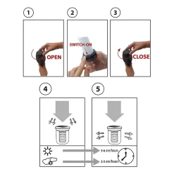 OLYMPIA : lampe solaire LED effet flamme, 51 cm