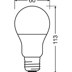 OSRAM - LED standard dépolie 9W E27 - Lot de 5