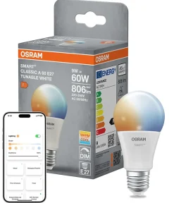 OSRAM Ampoule LED SMART+ A60 9W E27 Tunable White