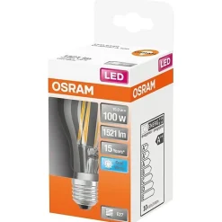 OSRAM Ampoule LED Standard clair filament 11W100 E27 froid