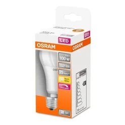 OSRAM Ampoule LED standard dépolie radiateur variable 13W E27 1521lm - Blanc chaud