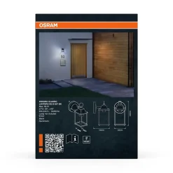 OSRAM ENDURA Lampe d'extérieur classique Square S E27 noir