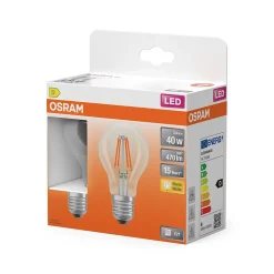 OSRAM Lampe LED Ampoule étoile forme A 40 filament 3,4 W transparente E27
