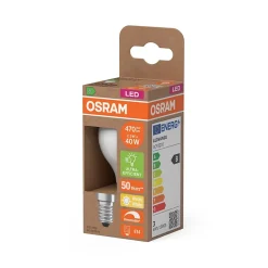 OSRAM Lampe LED mini bougie Classic P40 filament 2,5 W E14 mat