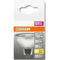 OSRAM Spot MR16 LED 36 verre 8W GU5,3 621lm 2700K - Blanc chaud
