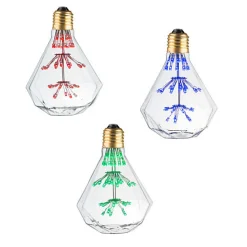 Pack 3 ampoules E27 LED décoratives DIAMANT