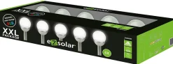 Pack 5 bornes solaires multicouleurs EZ Solar GL1042EZ