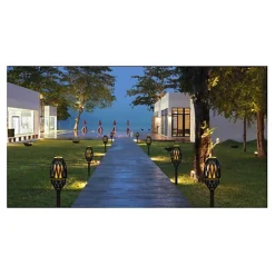 Pack 4 Lampes LED de jardin effet flamme BOMBALIGHT