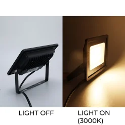 Pack de 5 Projecteur LED Extérieur IP65 Imperméable 30W 2850Lm 3000K Lumière Chaude pour Maison Garage Jardin Terrasse