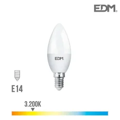 Pack de 10 ampoules bougie LED 5W 400 lumens E14 3200K Lumeco - EDM 98329