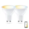 Pack de 2 Ampoules LED connectées KOZii, multi-blancs (2700 à 6500 kelvins), GU10 Spot 5W cons. Variation de luminosité