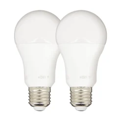 Pack de 2 Ampoules LED connectées KOZii, éclairage multi-blancs, E27 A60 Opaque 9W cons. Variation de luminosité
