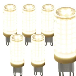 Pack de 6 Ampoules LED G9 Tubulaires 6W 4000K Lumière Neutre 220240V AC Efficacité et Durabilité