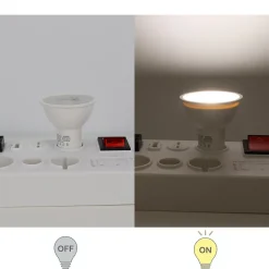 Pack de 10 Ampoules LED GU10 7W 45 SMD2835 665lm 220V 4000K Blanc Neutre Sans Scintillement