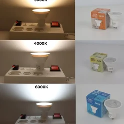 Pack de 10 Ampoules LED GU10 7W 45 SMD2835 665lm 220V 4000K Blanc Neutre Sans Scintillement