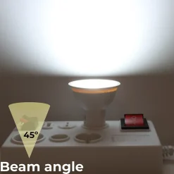 Pack de 10 Ampoules LED GU10 7W 45 SMD2835 665lm 220V 6000K Blanc Froid Sans Scintillement