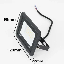 Pack de 10 Projecteurs LED Extérieur 20W IP65 Étanche 1900Lm 3000K Blanc Chaud Idéal pour Maison Garage Patio Terrasse