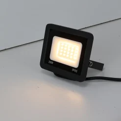 Pack de 10 Projecteurs LED Extérieur 20W IP65 Étanche 1900Lm 3000K Blanc Chaud Idéal pour Maison Garage Patio Terrasse