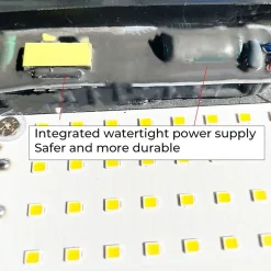 Pack de 5 Projecteurs LED Extérieur 150W Lumière Blanche Chaude 3000K 14250lm IP65 Support Réglable