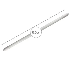 Pack de 25 Tubes LED T8 en verre 120CM Connexion unilatérale 18W Haute efficacité 115lmW 4000K Blanc Neutre