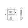 PADLIGHT5, projecteur LED SMD 10W IP44, noir 4000K. Avec détecteur de mouvements