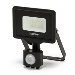 PADLIGHT5, projecteur LED SMD 10W IP44, noir 4000K. Avec détecteur de mouvements