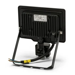 PADLIGHT5, projecteur LED SMD 20W IP44, noir, 4000K. Avec détecteur de mouvements