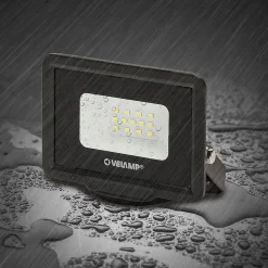 PADLIGHT5, projecteur LED SMD 10W IP65, noir 6500K