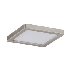 Panneau encastré LED Areo carré 80x80mm 5W 390lm 3000K Nickel mat