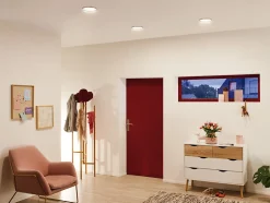 Panneau encastré LED Areo rond 180mm 11W 770lm 3000K Blanc dépoli