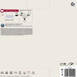 Panneau encastré LED Areo carré 180x180mm 12W 1000lm 3000K Blanc dépoli