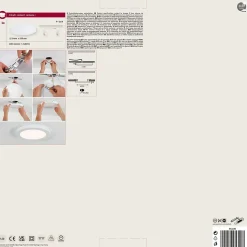 Panneau encastré LED 2in1 Cover-it rond 330mm 22W 1700lm 4000K Blanc dépoli