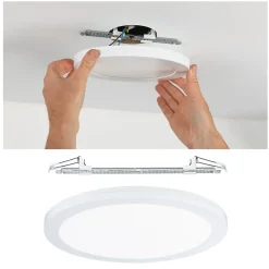 Panneau encastré LED 2in1 Cover-it rond 330mm 22W 1700lm 4000K Blanc dépoli