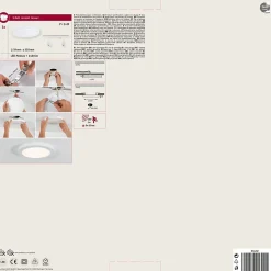 Panneau encastré LED 2in1 Cover-it rond 330mm 22W 1700lm 4000K Blanc dépoli