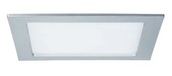 Panneau encastré LED IP44 carré 220x220mm 16,5W 1450lm 4000K Chrome mat