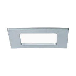 Panneau encastré LED IP44 carré 115x115mm 6W 390lm 4000K Chrome mat