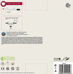 Panneau encastré LED IP44 rond 170mm 12W 850lm 4000K Blanc