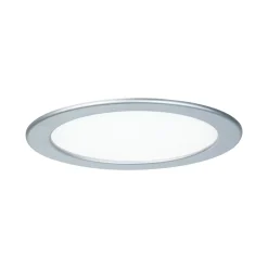 Panneau encastré LED IP44 rond 220mm 16,5W 1150lm 4000K Chrome mat