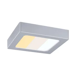 Panneau LED Abia 2 White Select Détecteur de mouvement crépusculaire (HF) carré 170x170mm 9,5W 1100lm 2700 - 4000K Chrome mat