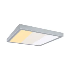 Panneau LED Abia 2 White Select Détecteur de mouvement crépusculaire (HF) carré 400x400mm 16W 1400lm 2700 - 4000K Chrome mat
