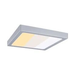 Panneau LED Abia 2 White Select Détecteur de mouvement crépusculaire (HF) carré 300x300mm 14W 900lm 2700 - 4000K Chrome mat