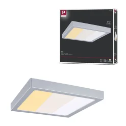 Panneau LED Abia 2 White Select Détecteur de mouvement crépusculaire (HF) carré 300x300mm 14W 900lm 2700 - 4000K Chrome mat